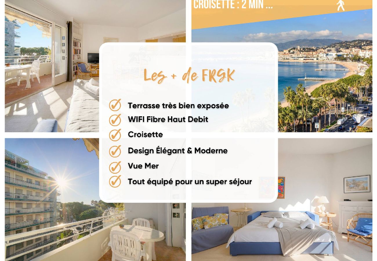 Studio à Cannes - FRGK Marly Croisette face mer