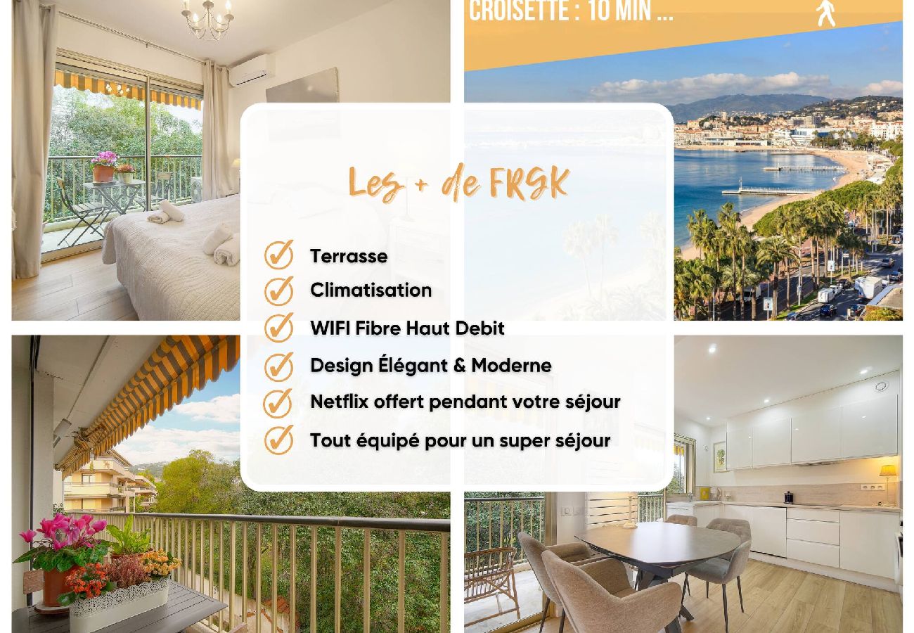 Appartement à Cannes - FRGK Prince de Galles terrasse sur jardin