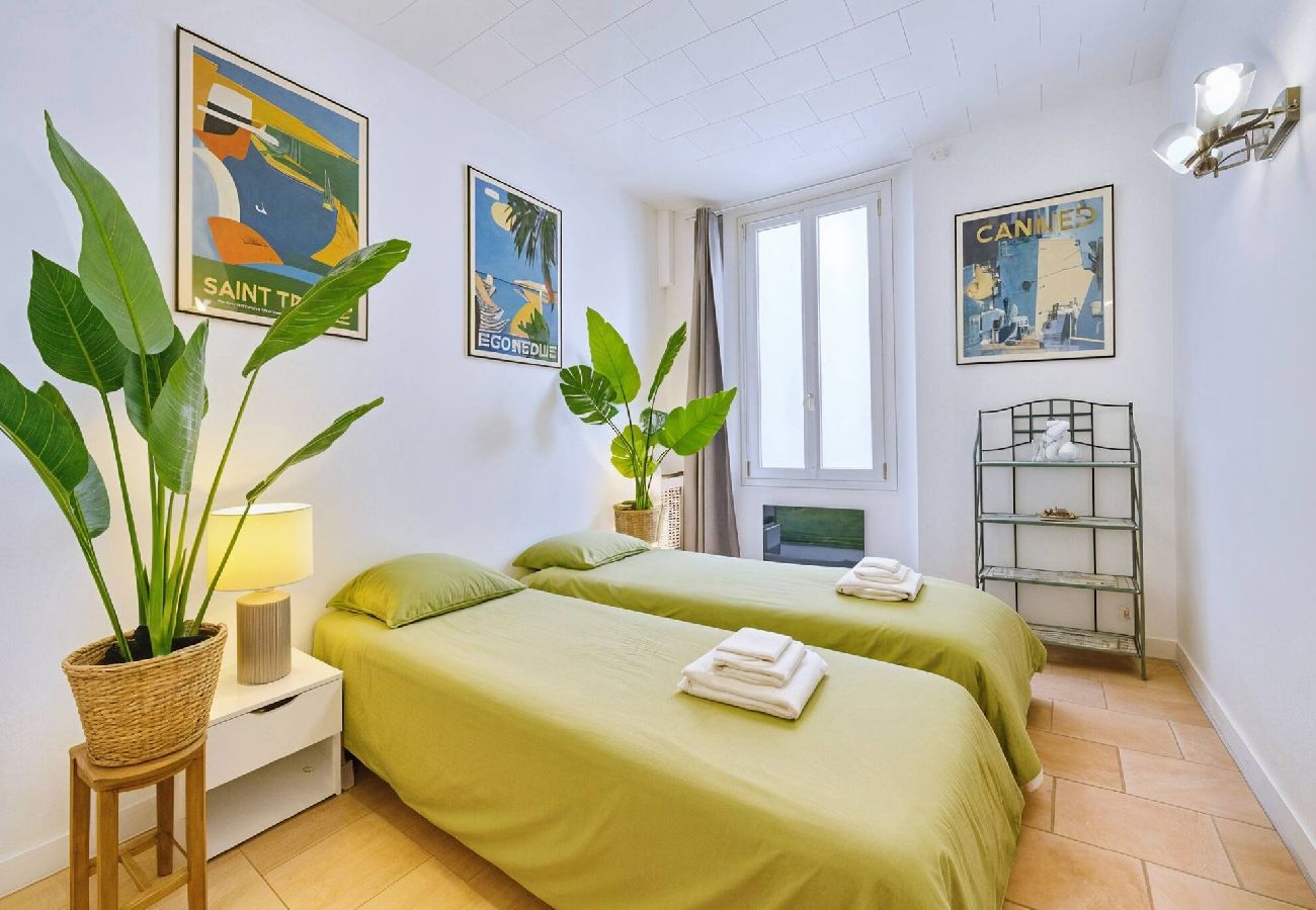 Appartement à Cannes - FRGK Clemenceau 1BR Beach Apartment AC & Ultra-F