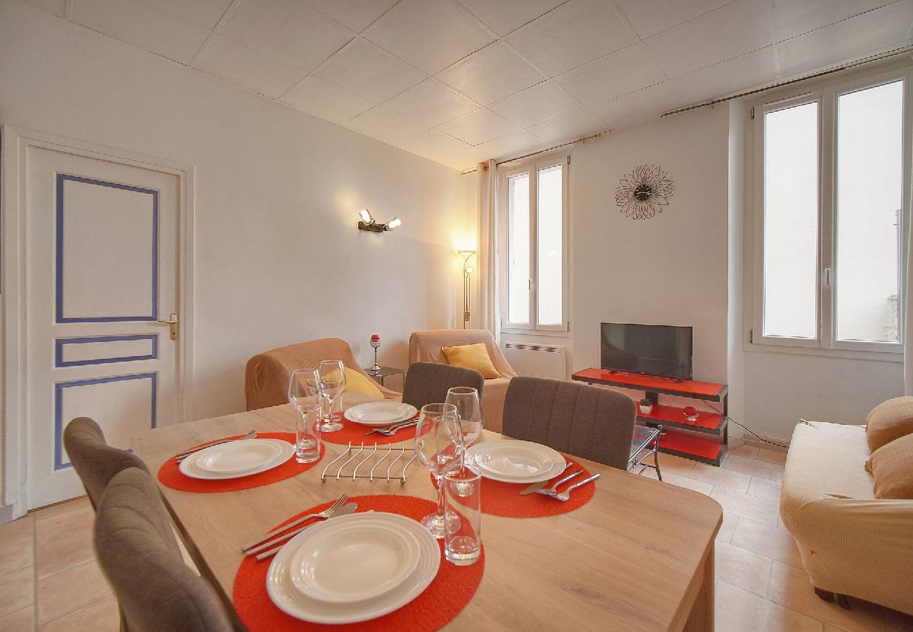 Appartement à Cannes - FRGK Clemenceau 1BR Beach Apartment AC & Ultra-F