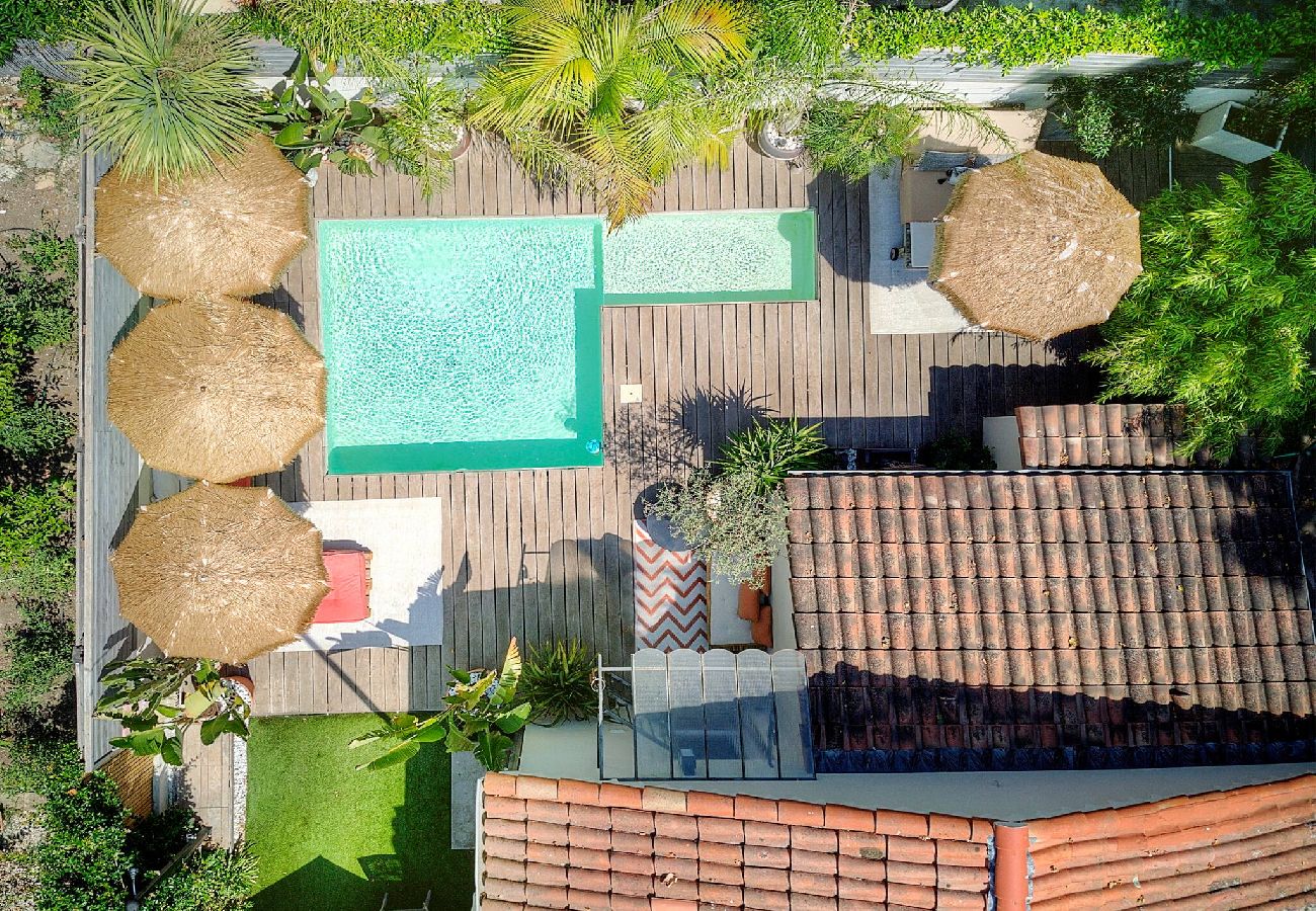 Villa à Le Cannet - FRGK Villa Bohème Chic Private Pool UltraFast WiFi
