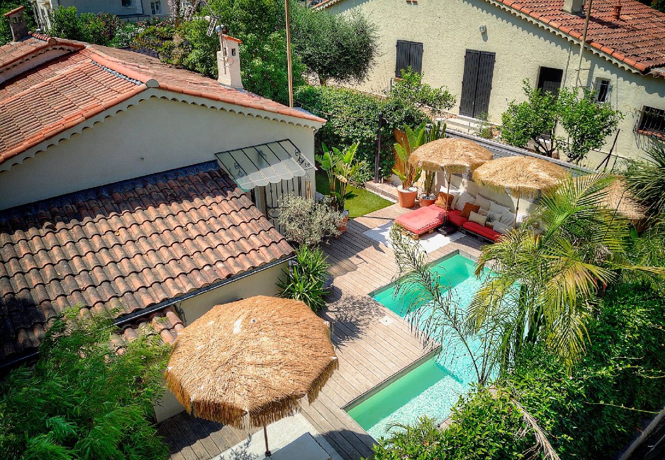Villa à Le Cannet - FRGK Villa Bohème Chic Private Pool UltraFast WiFi