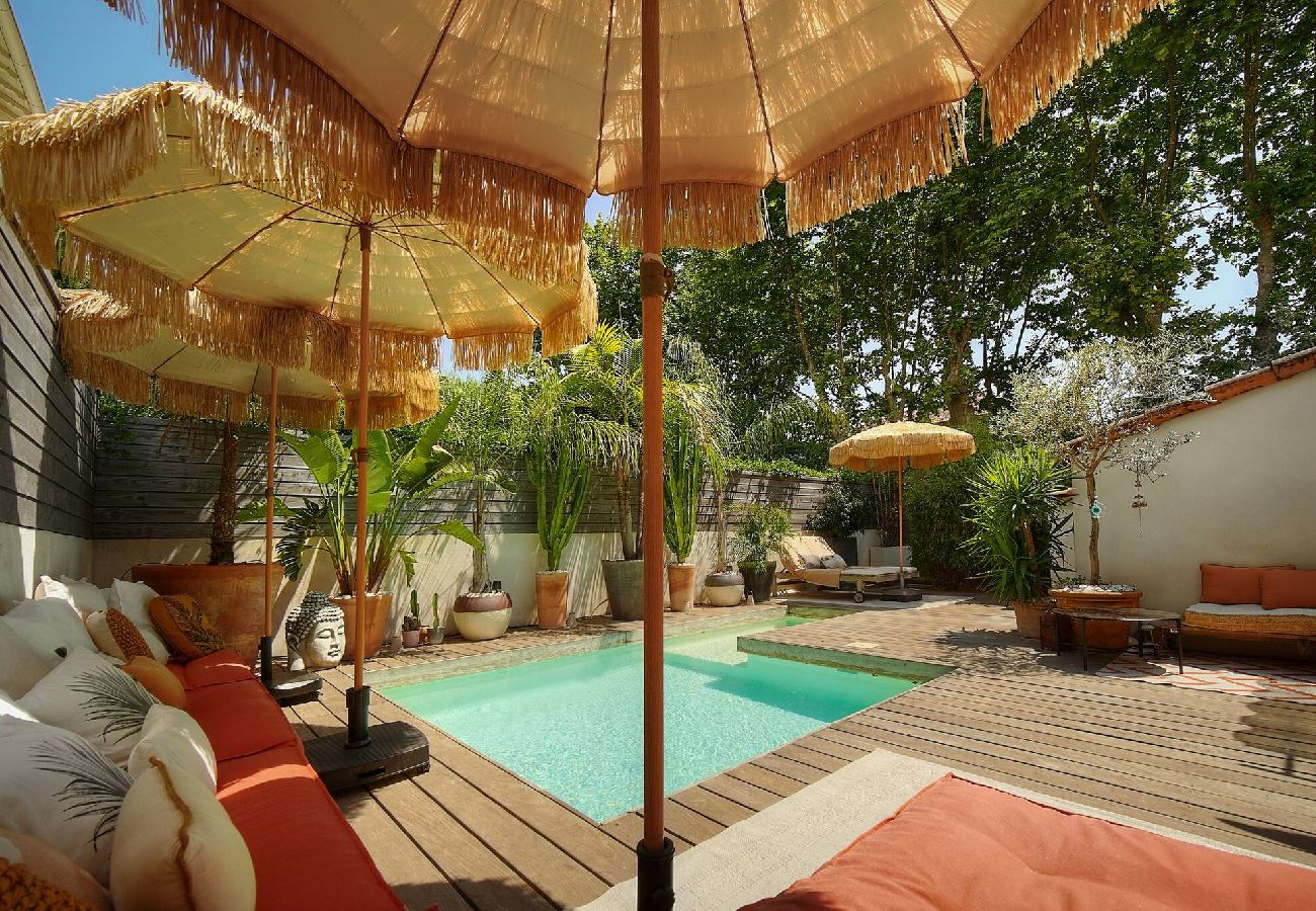 Villa à Le Cannet - FRGK Villa Bohème Chic Private Pool UltraFast WiFi