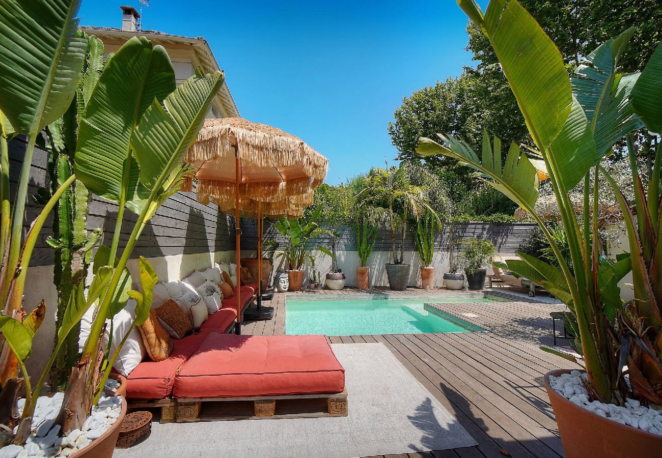 Villa à Le Cannet - FRGK Villa Bohème Chic Private Pool UltraFast WiFi
