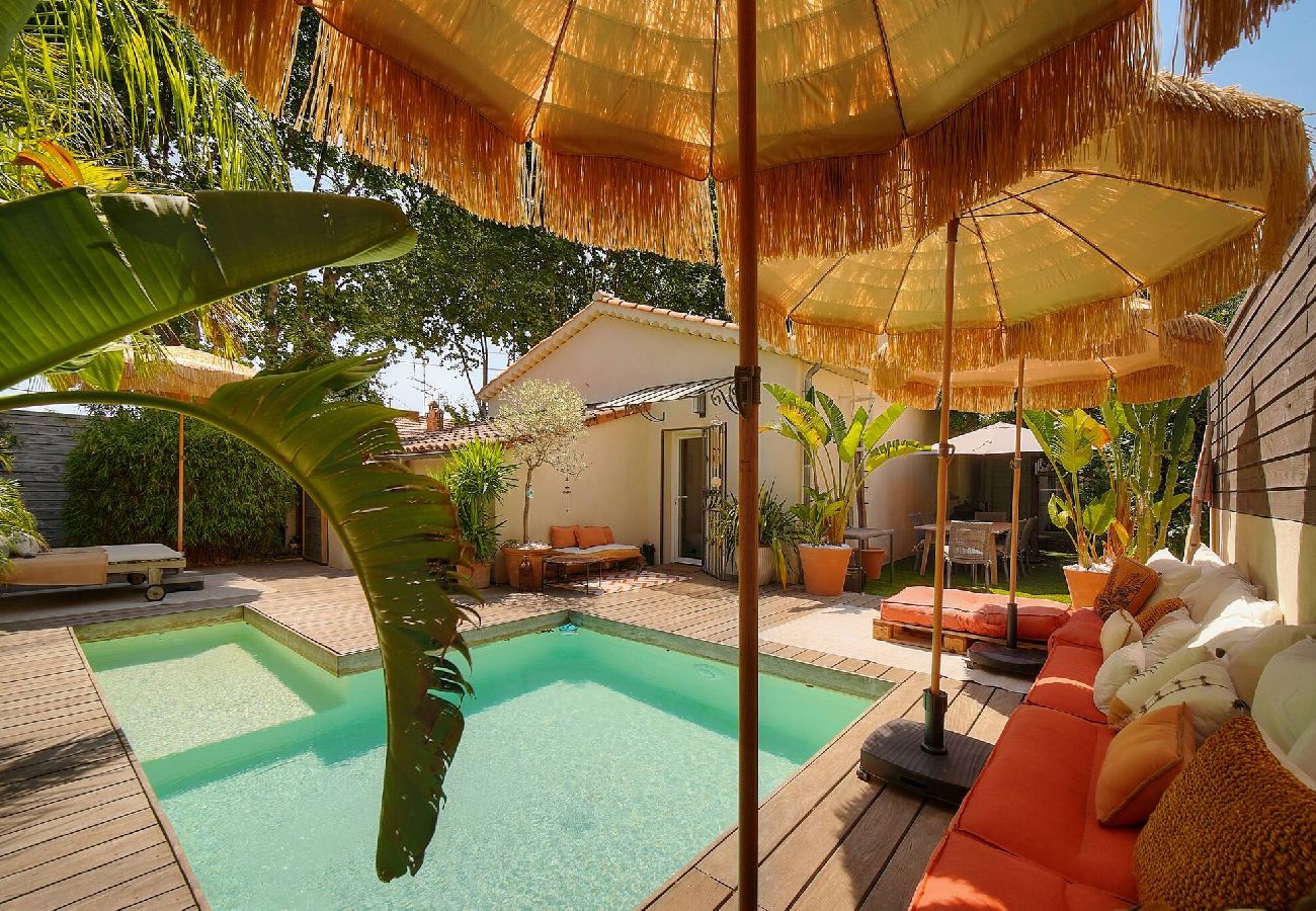 Villa à Le Cannet - FRGK Villa Bohème Chic Private Pool UltraFast WiFi