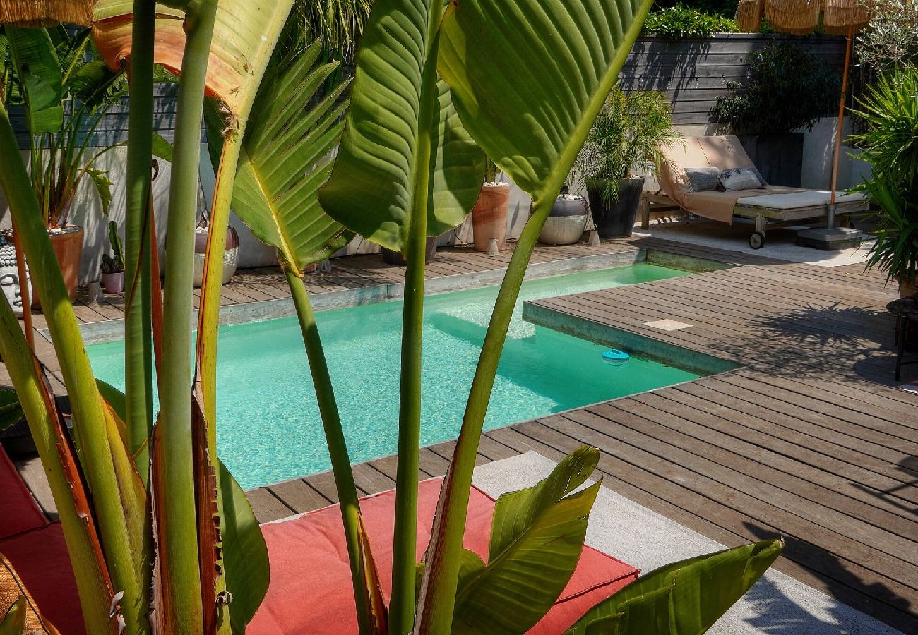 Villa à Le Cannet - FRGK Villa Bohème Chic Private Pool UltraFast WiFi