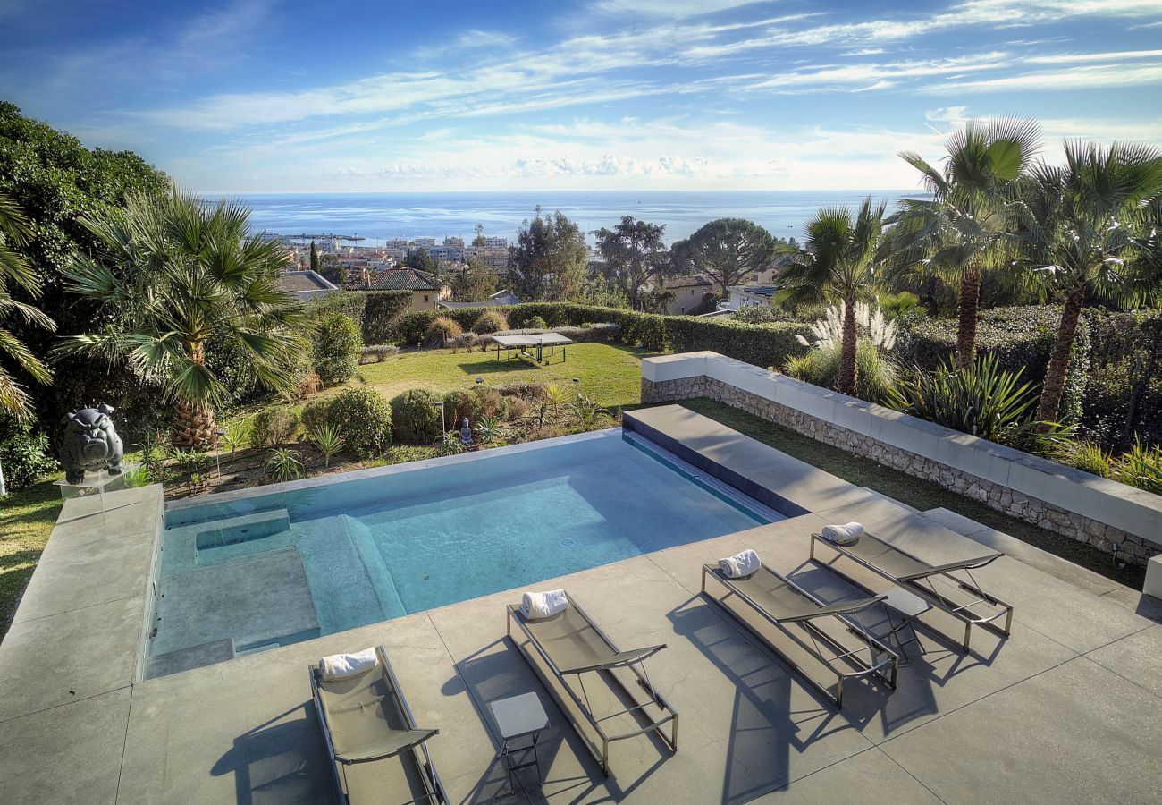 Villa à Vallauris - Luxury Sea View Villa 4 Bedrooms Private