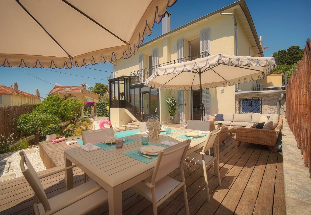 Villa à Cannes - Villa Pont Saint-Victor Piscine Privée 4 Chambres