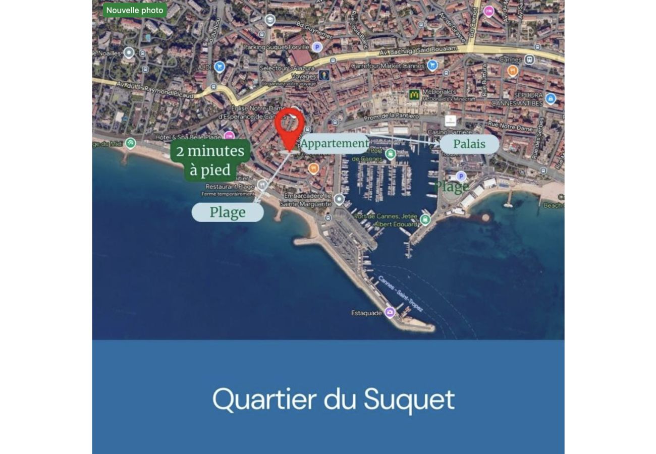 Appartement à Cannes - 16514720 LIONS Refuge of Suquet, authentic neighbo